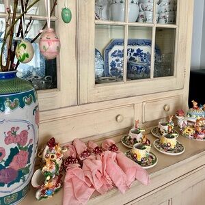 Vintage 90s Merc Complete Bunny ceramic tea set